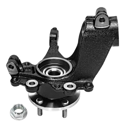 Front Suspension Kit For Ford Focus 2012 2013 With 2 Steering Knuckles Wheel Hub Bearings 2 Struts And Coil Springs And 2 Sway Bar End Links Replacement