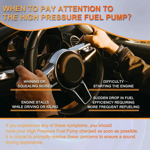 Signs of failing High Pressure Fuel Pump For Ford Focus Explorer Mustang Fusion Escape Edge Lincoln MKZ MKC 2016 2019