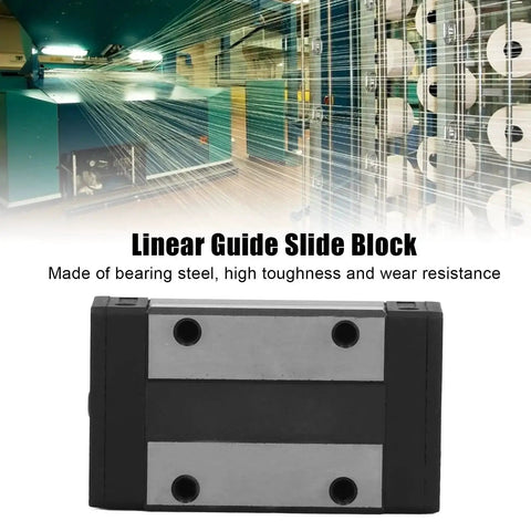 EGH15CA Linear Rail Slider Block with Bearing Steel Carriage for CNC Machine Tools, high toughness and wear resistance.