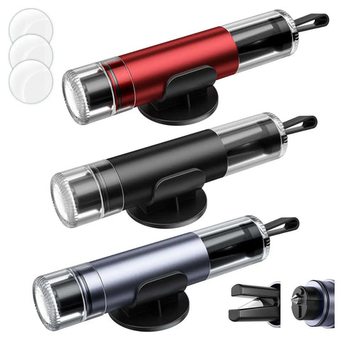 3 Pack Car Window Breaker Hammer And Seatbelt Cutter Kit With 2 In 1 Emergency Escape Tool Upgraded Transparent Lid Underwater Ready