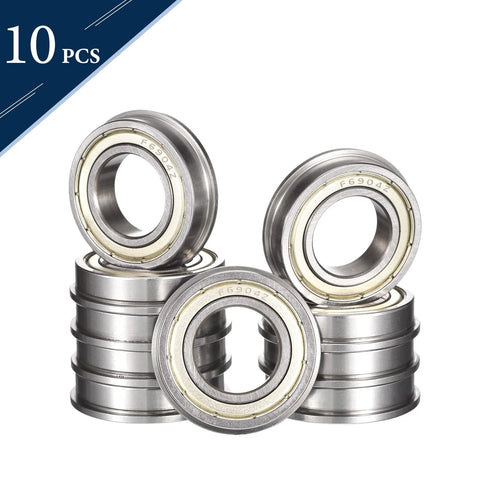 HiPicco F6904ZZ ball bearings, chrome steel, double shielded, pre-lubricated, 20x37x9 mm, 10 pcs