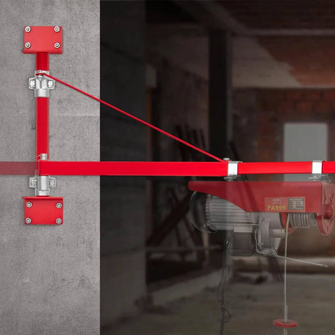 Wall Mount Jib Crane With 1320 Lbs Load Capacity For Electric Hoist And Swing Arm Scaffold Lift 180 Degree Swivel