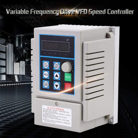 Versatile Variable Frequency Drive For 0.45KW Single Phase Motors 220V 2.5A VFD Speed Controller Plug And Play front view