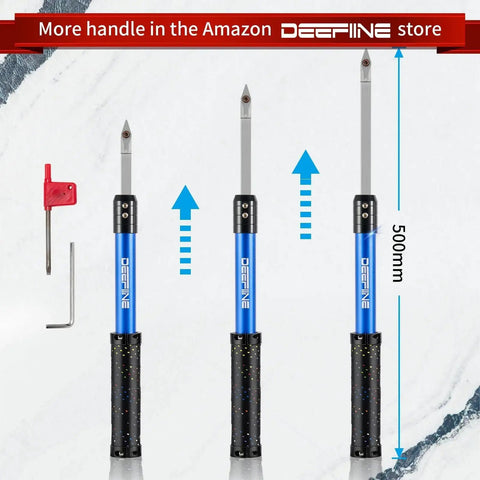 Carbide Tipped Wood Lathe Tools Set With Bowl Sander, Rougher, Finisher And Swan Neck Hollowing Tools, 500mm size handles