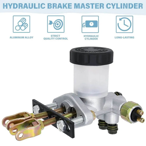 Go Kart Hydraulic Brake Master Cylinder Universal Fit For 90cc To 250cc ATV Buggy Quad With Pro Grade Aluminum Build