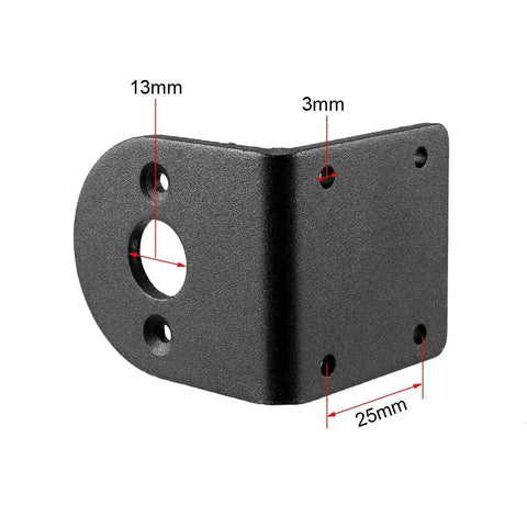 L Shaped Mounting Bracket Set For 540 545 550 555 Motors Alloy Steel 3mm Thick 13mm Mounting Holes Heavy Duty