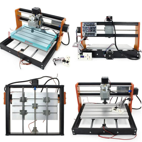 Upgraded 3018 Pro CNC Router Kit With Offline Controller E Stop XYZ Limit Switches 3 Axis Precision DIY Desktop Engraving Machine