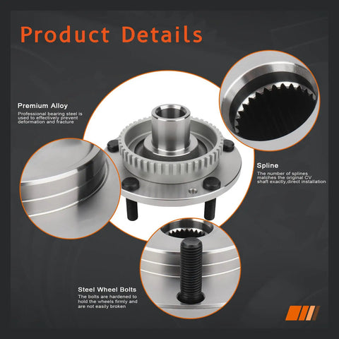 Product details of Drop-In Front Wheel Hub Bearing For 4WD Kia Sorento 2003 To 2009 With ABS, Press-In Style Replacement