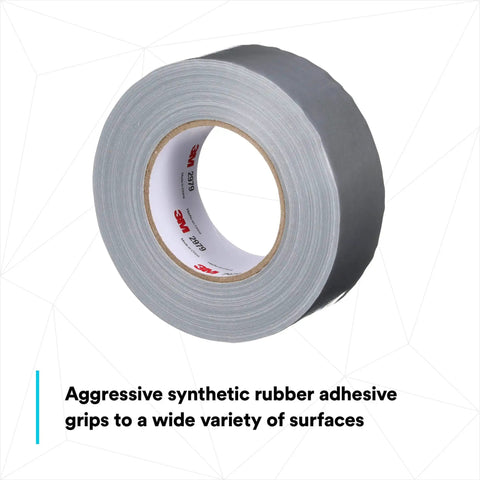 Multi-Use Silver Duct Tape 1.88 in x 60 yd x 7 mil, 1 Pack, shown as a roll with synthetic rubber adhesive