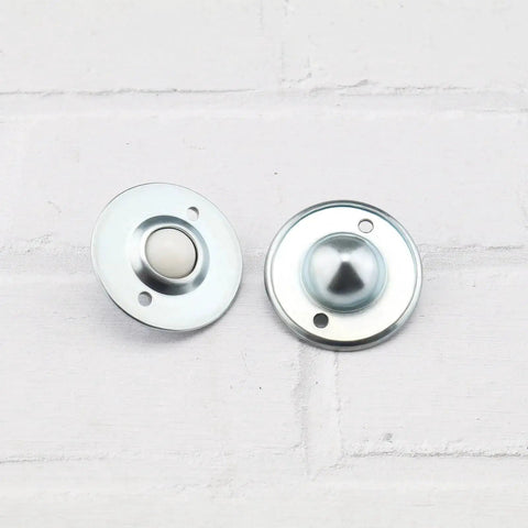 12 Pieces Ball Transfer Bearings With Nylon Balls In Carbon Steel Casing Rotation Caster Diameter 45mm With Hole Spacing 31mm
