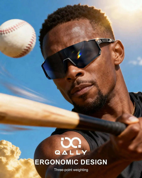 Polarized Sports Sunglasses For Men And Women, UV400 Protection, Wraparound Sun Glasses For Cycling And Running, TAC HD Lenses