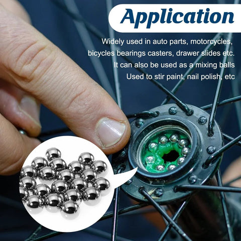 G25 precision chrome steel bearing balls, 3 mm, mirror polished, 500 pcs for bearings and DIY projects