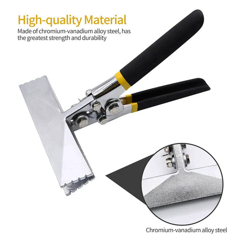 6 Inch Hand Seamer With Straight Jaw For Sheet Metal Bending And Flattening Heavy Duty Edge Seaming Pliers With Ergonomic Handle Chromium Vanadium Steel