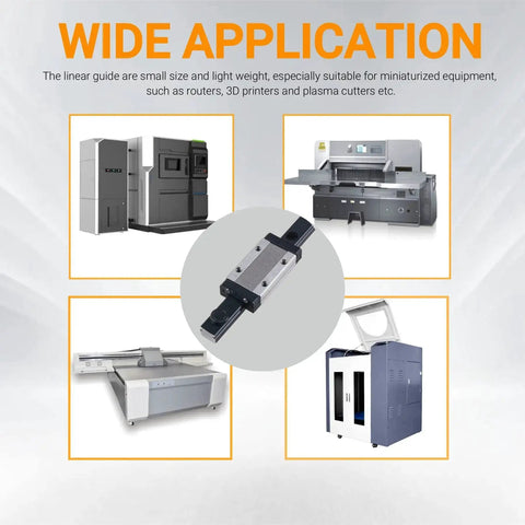 Image showing wide application of Two Pack 500mm MGN12H Linear Rail Guides With Carriages For CNC Machines and 3D Printers