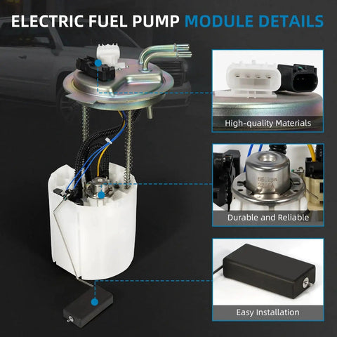 Drop In Electric Fuel Pump Module Replacement SP6750M For 2015 To 2019 Cadillac Escalade shown with components.