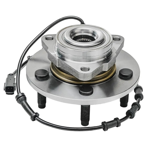 Pair Front Wheel Bearing Hubs Assembly For Dodge Ram 1500 2002-2005 With ABS, includes 5-lug hub with connectors