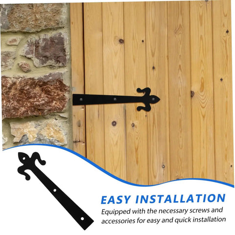 Heavy Duty Garage And Cabinet Door Hinges For Home And Mobile Doors Built With Strong Iron Construction installed on wooden door
