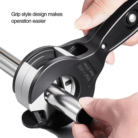 Compact One Handed Ratchet Pipe Cutter For Narrow Spaces Cuts Copper PVC PPR And Plastic Pipes From Five Sixteenths To One And One Eighth Inches