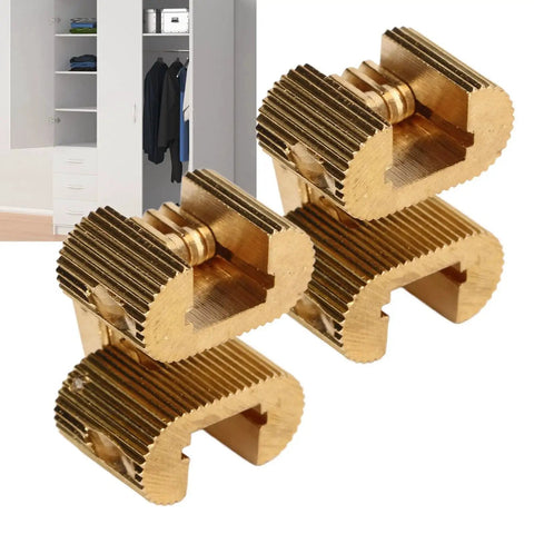 Hidden Copper Hinge Set Two Piece 180 Degree Heavy Duty Hinge For DIY Wood Projects High Hardness Large Load Capacity