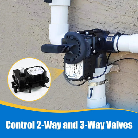 Installed 24V Pool Valve Actuator Replacement For All 24VAC Systems, Auto Rotation For 2 Way And 3 Way Valves