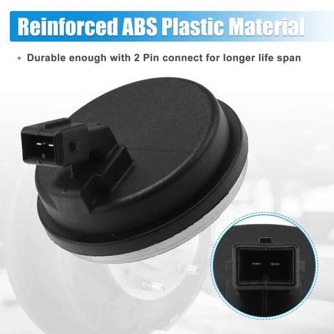 Rear Hub Bearing ABS Speed Sensor Direct Fit For Hyundai Veloster Elantra GT And Kia Forte 2019 2023 Rear Left Or Right Side Fits Hyundai Ioniq Electric 2017 2020 5 Door OEM 58980F0000 Black, close-up view with 2-pin connector