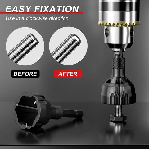 2 Pack Tungsten Carbide Deburring External Chamfer Tools For Metal PVC Wood And 3D Printed Parts with drill attachment