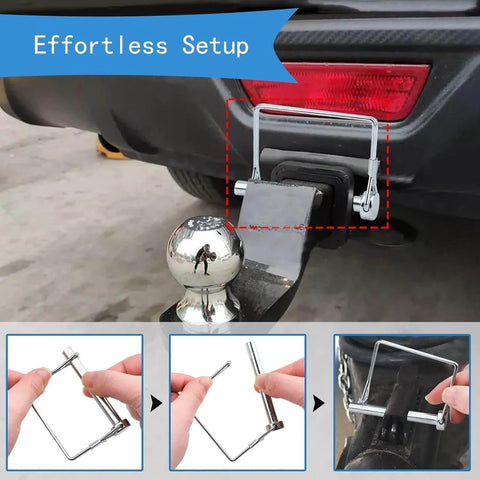 2 Pack 5/16 By 3-1/2 Inch Trailer Hitch Pins, Heavy Duty Steel Locking Pins For Utility Trailers, Lawn Mowers, Tow Hitch