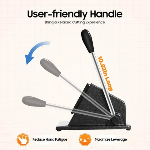 Two Size Round Button Punch Kit handle showing user-friendly design for clean cut, no burrs with easy press.