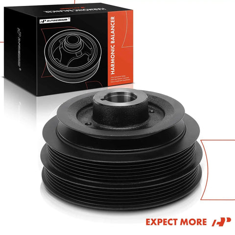 Engine Harmonic Balancer Crankshaft Pulley Compatible With Nissan Pathfinder 1996 2000 V6 3.3L And Infiniti QX4 1997 2000