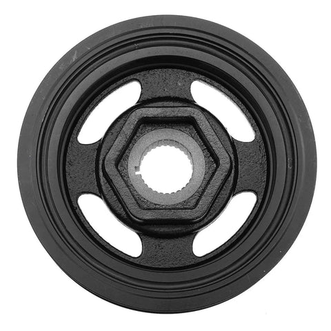 Front view of Engine Harmonic Balancer Crankshaft Pulley Direct Fit For Acura ILX TSX 2009 To 2012 And Honda Accord 2008 To 2010 Civic 2012