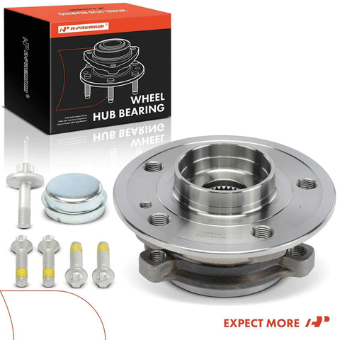 Mercedes-Benz Front Or Rear Wheel Bearing And Hub Assembly For CLA250 CLA35 AMG and more, shown with components and packaging.