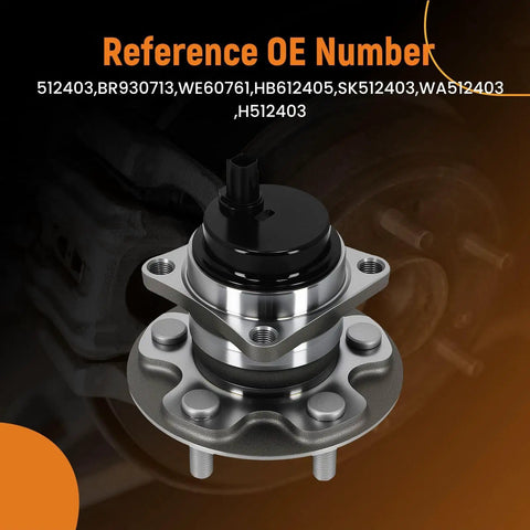 Rear Wheel Hub And Bearing Assembly Beefed Up For Pontiac Vibe 2009 2010 Toyota Corolla 2009 2019 Toyota Matrix 2009 2014 1 8L With Abs Rear Left And Right 5 Bolt 4 Bolt Square Flange Fwd