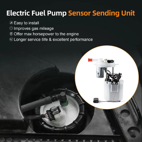 Electric Fuel Pump Assembly Direct Fit For Buick Enclave 2009 2017 GMC Acadia 2009 2016 Acadia Limited 2017 Saturn Outlook 2009 2010 Chevy Traverse 2009 2017 OE Replacement 3790M SP6657M FG1371, shown installed with sensor sending unit.