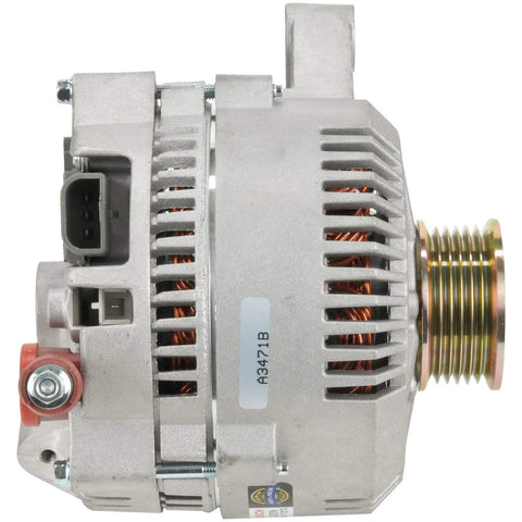Side view of 130 Amp Alternator For Ford Crown Victoria E Series Expedition Explorer F 150 F 250 F 350 Mustang And Mercury Mountaineer Marquis