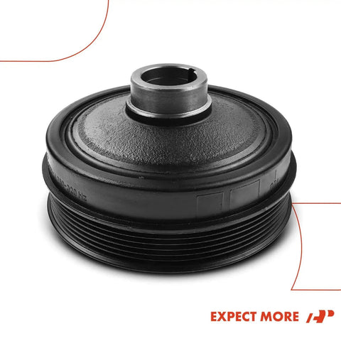 Engine Harmonic Balancer Pulley Direct Fit Bolt On Replacement For Dodge Sprinter 2500 3500 Freightliner 2007-2009 close-up