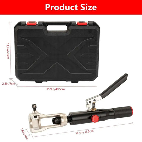 All-in-One Hydraulic Brake Line Flaring Tool Kit for 3/16 to 1/2 Inch Copper and Steel Tubing with case and 10-ton press tool