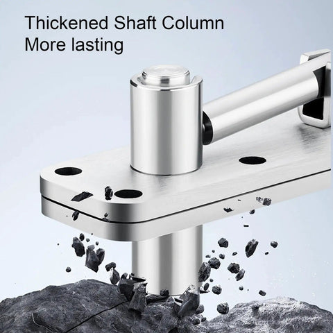 Hidden Door Hinge For Secret Doors And Bookcase Shelves 600 Lbs Load Bearing Stainless Steel Pivot Hinge with thickened shaft