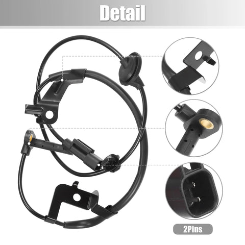 Rear Right ABS Speed Sensor For Mitsubishi Outlander 2002 2012 And Lancer 2007 2010 OE 4670A158 4670A584 close-up of connector and seal