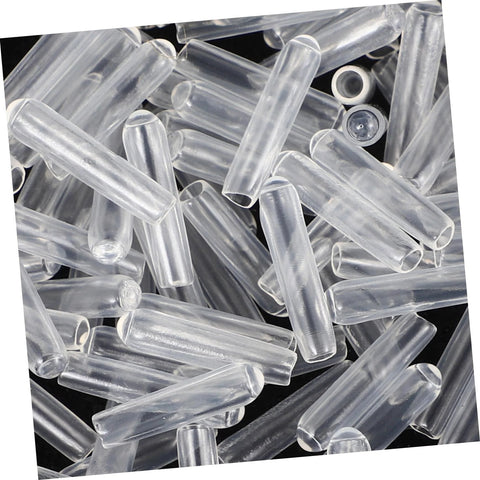Clear Plastic Screw Covers End Caps Set For Thread Protection And Cable Shielding Round Tube Bolt Caps 100 Pack