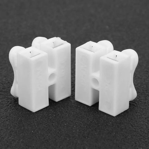 "Easy Hookup Connector Cable Clamp For Two And Three Terminal Setups With Flame Retardant Spring Steel And Clear L And N Markings, 250V 10A Rated"