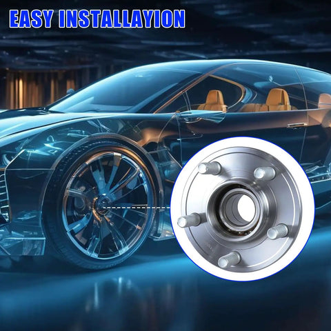 Front Wheel Hub Bearing Assembly 5 Lug With ABS Direct Replacement For Chrysler 300 2005 To 2014, overlay on car design
