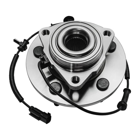 Front Wheel Bearing Hubs For 2006-2009 Dodge Ram 1500 With 4 Wheel ABS, 5 Lug, Crew Cab Or Standard Cab, Front Hub Assembly Replacement Kit Includes 2 Hubs