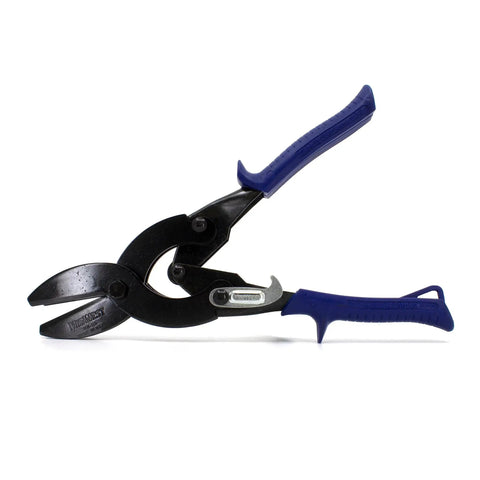 Heavy Duty Sheet Metal Duct End Crimp Tool With Compound Leverage And Kush N Power Comfort Grips, side view