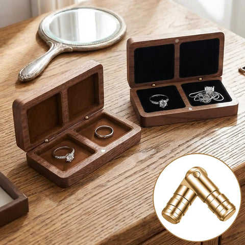 Jewelry boxes with Invisible Brass Barrel Hinges 25 Pack, 20x4mm for concealed installation, ultra sturdy and smooth swing.