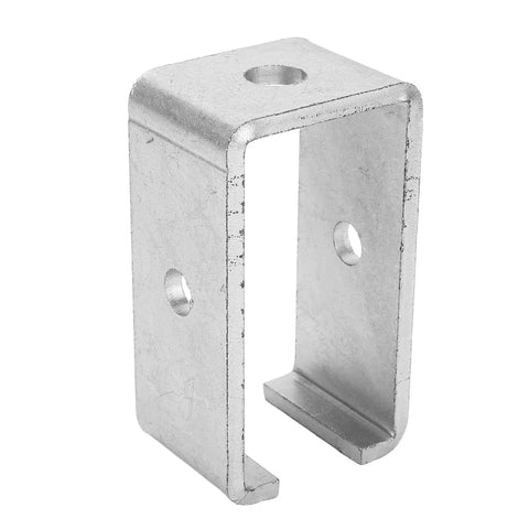 Heavy Duty Trolley Track Hanger Bracket For Sliding Doors And Wardrobes, Stainless Steel Intermediate Support, side view