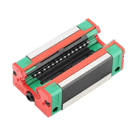 HGH15CA carriage block from Pro Grade HGH15 CNC Square Linear Guide Rail Kit 750mm Rails with Eight HGH15CA Carriage Blocks for 3D printers.