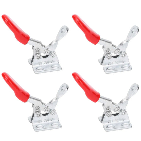 Heavy Duty Toggle Clamps Set Of Four Galvanized Iron Quick Release Woodworking Jigs And Fixtures For Welding And Assembly