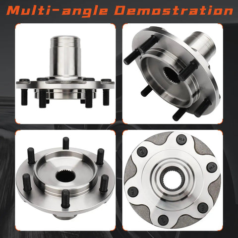 Multi-angle view of Beefed Up Front Wheel Hub Assembly For Toyota Tacoma 1995 2004 4WD Only Toyota 4Runner 1996 2002 Toyota Tundra 2000 2006 Toyota Sequoia 2001 2007 Replaces 4350235170 930 417