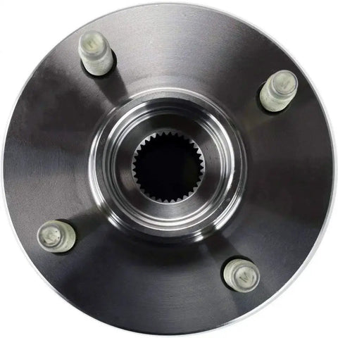 Top view of Saturn Ion Front Wheel Hub Assembly Direct Fit Replacement 2003 2004 2005 2006 2007 Fits Front Driver Or Passenger Side