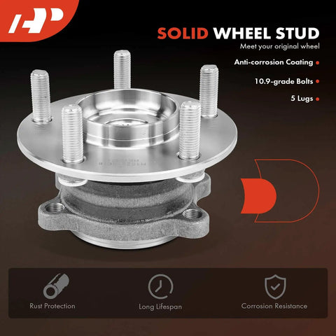 Rear Wheel Bearing And Hub Assembly For Mazda CX-5 2013-2023 AWD 5 Lug OEM-Grade High Load Capacity